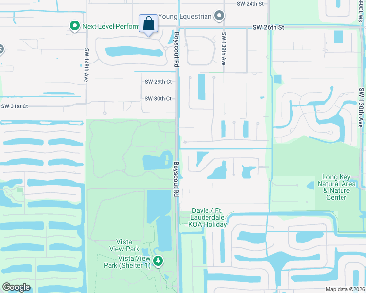 map of restaurants, bars, coffee shops, grocery stores, and more near 3401 Carlton Lane in Davie