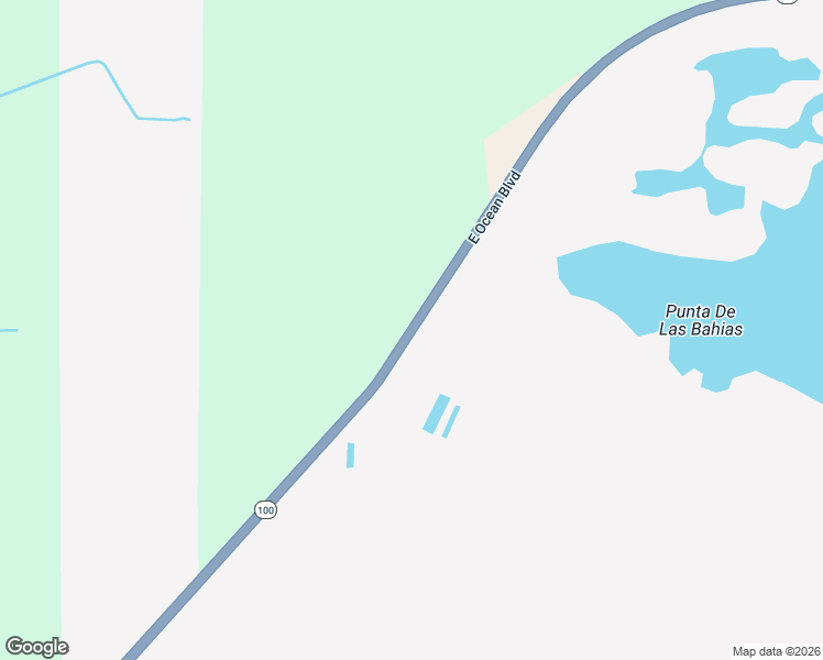 map of restaurants, bars, coffee shops, grocery stores, and more near East Ocean Boulevard in Los Fresnos