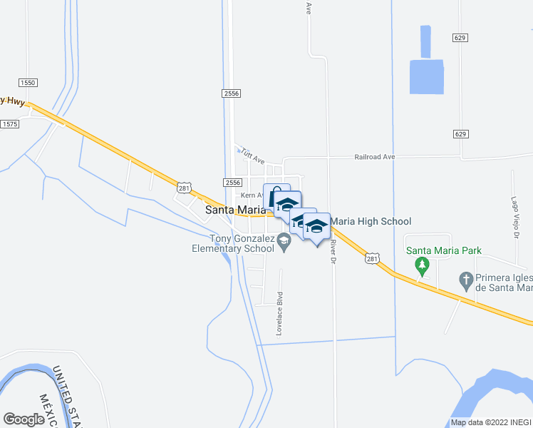 map of restaurants, bars, coffee shops, grocery stores, and more near in Santa Maria