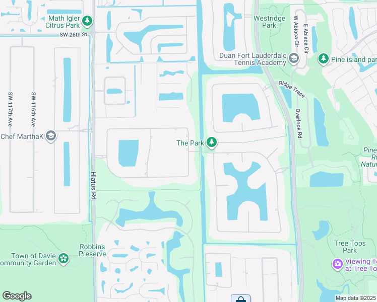 map of restaurants, bars, coffee shops, grocery stores, and more near 3413 Dovecote Meadow Lane in Davie