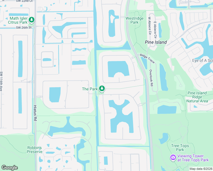 map of restaurants, bars, coffee shops, grocery stores, and more near 3040 West Lake Vista Circle in Davie