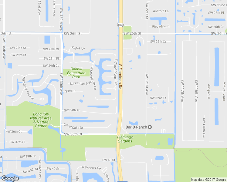 map of restaurants, bars, coffee shops, grocery stores, and more near 3251 East Stonebrook Circle in Davie
