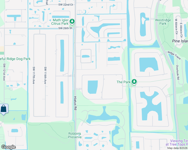 map of restaurants, bars, coffee shops, grocery stores, and more near 11001 Pine Lodge Trail in Davie