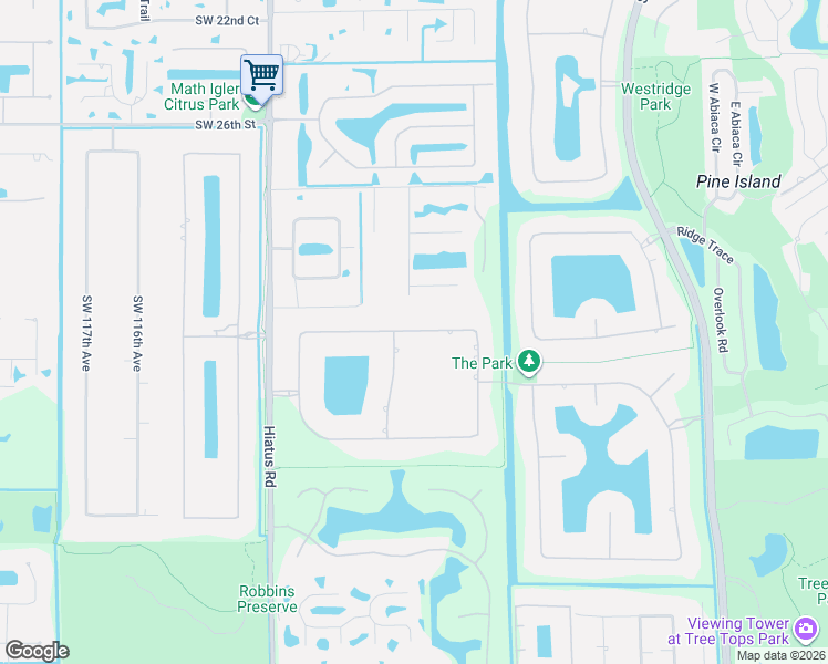map of restaurants, bars, coffee shops, grocery stores, and more near 10831 Pine Lodge Trail in Davie