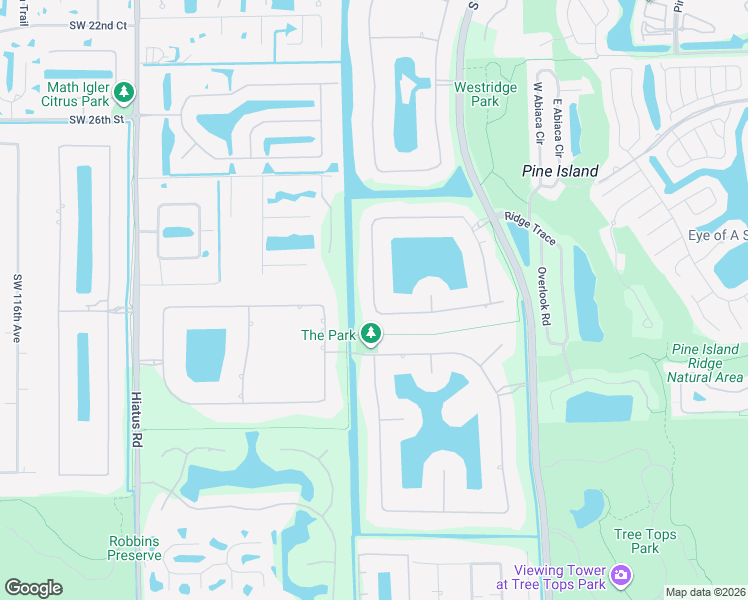map of restaurants, bars, coffee shops, grocery stores, and more near 3040 West Lake Vista Circle in Davie