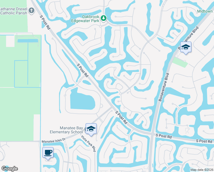 map of restaurants, bars, coffee shops, grocery stores, and more near 3039 Lakewood Drive in Weston