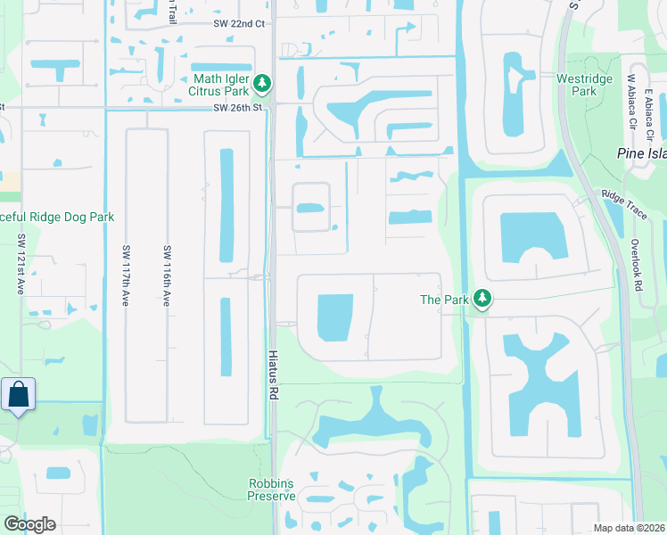 map of restaurants, bars, coffee shops, grocery stores, and more near 11001 Pine Lodge Trail in Davie