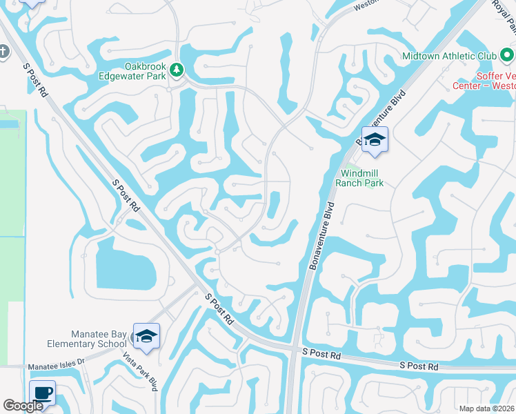 map of restaurants, bars, coffee shops, grocery stores, and more near 2997 Wentworth in Weston