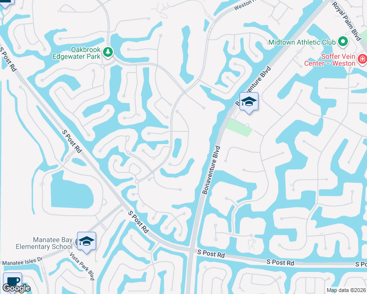 map of restaurants, bars, coffee shops, grocery stores, and more near 3053 Birkdale Drive in Weston