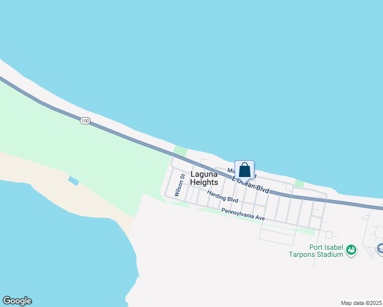 map of restaurants, bars, coffee shops, grocery stores, and more near 1210 State Highway 100 in Laguna Heights