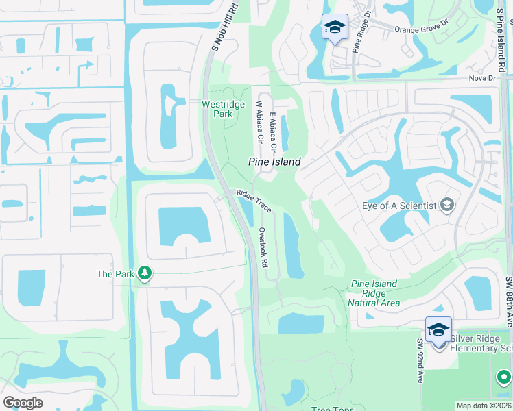 map of restaurants, bars, coffee shops, grocery stores, and more near 3030 Abiaca Circle in Davie