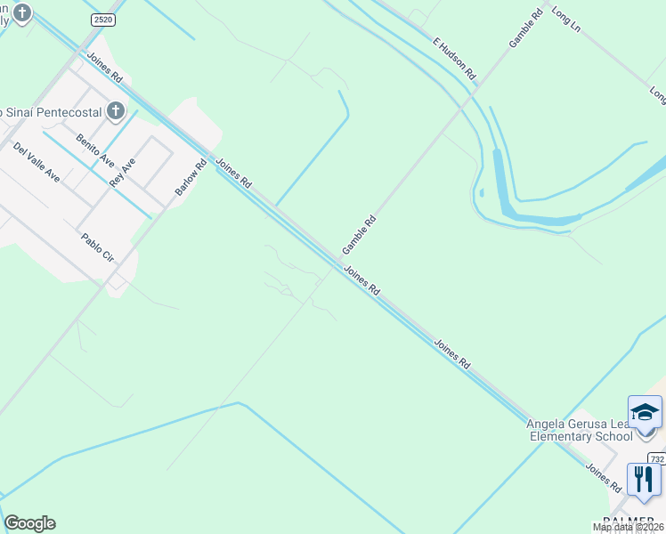 map of restaurants, bars, coffee shops, grocery stores, and more near 4343 Gamble Road in San Benito