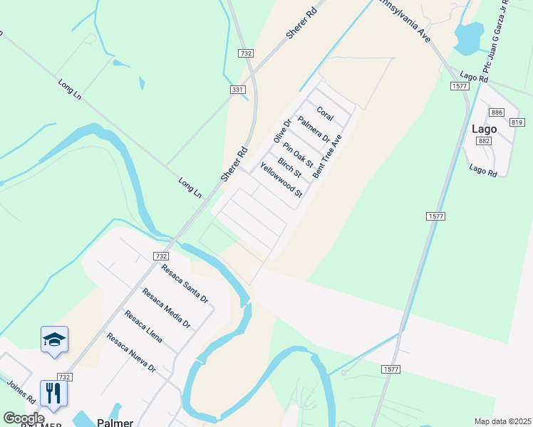 map of restaurants, bars, coffee shops, grocery stores, and more near 32799 Jacaranda Tree Street in San Benito