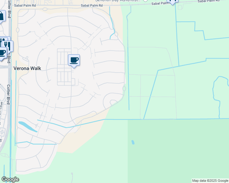 map of restaurants, bars, coffee shops, grocery stores, and more near 8117 Xenia Lane in Naples