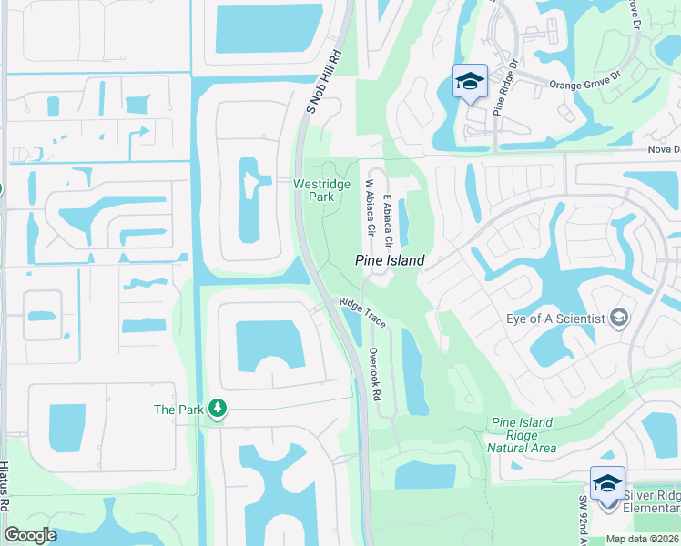 map of restaurants, bars, coffee shops, grocery stores, and more near 3001 West Abiaca Circle in Davie