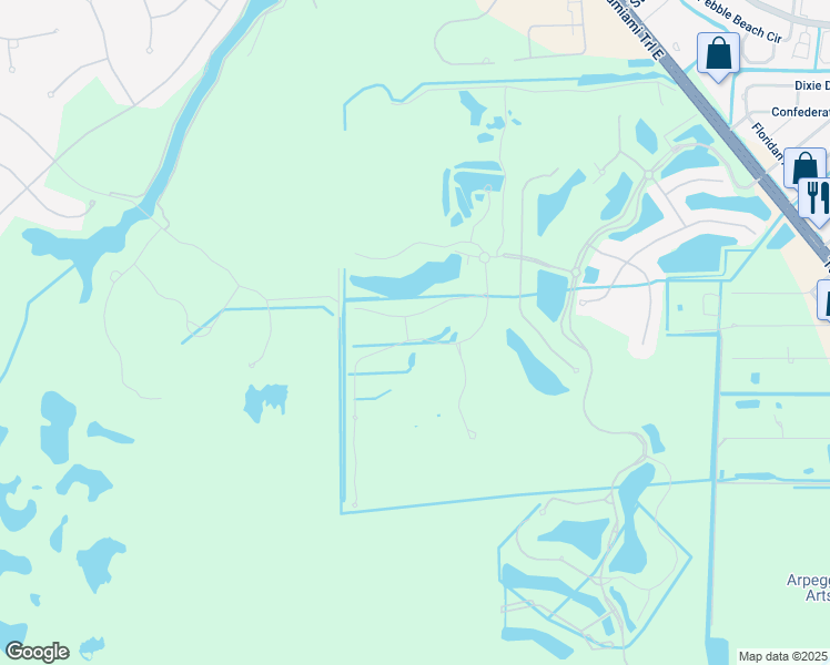 map of restaurants, bars, coffee shops, grocery stores, and more near 9521 Avellino Way in Naples