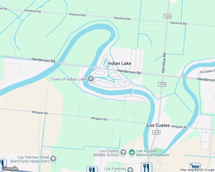 map of restaurants, bars, coffee shops, grocery stores, and more near 46 Lakeside Dr S in Indian Lake