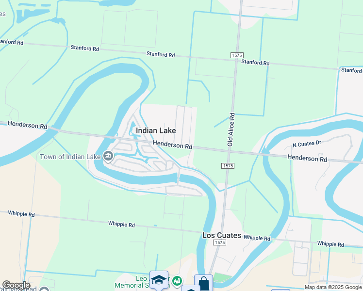 map of restaurants, bars, coffee shops, grocery stores, and more near 32800 Henderson Road in Indian Lake