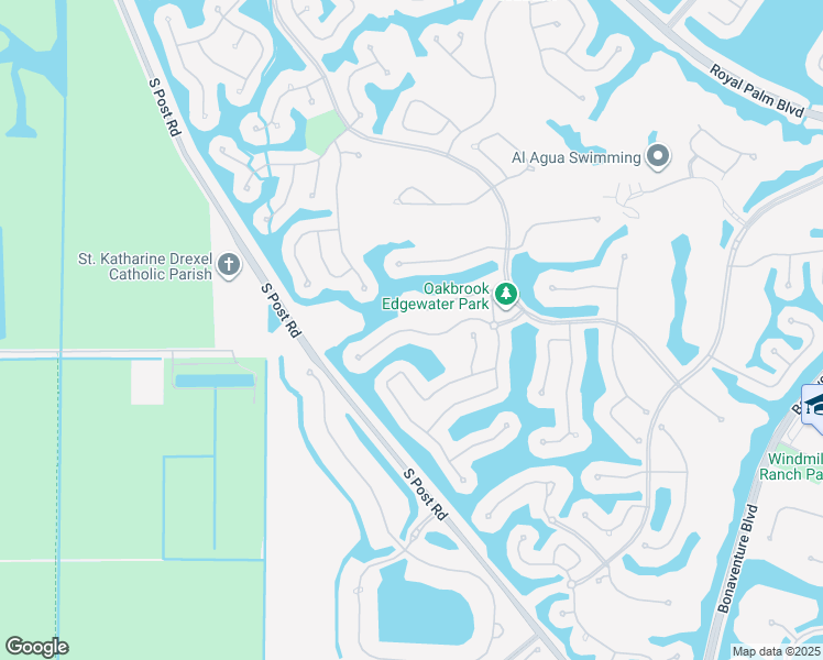map of restaurants, bars, coffee shops, grocery stores, and more near 2701 Edgewater Court in Weston