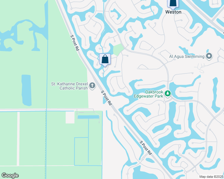 map of restaurants, bars, coffee shops, grocery stores, and more near 2559 Jardin Lane in Weston