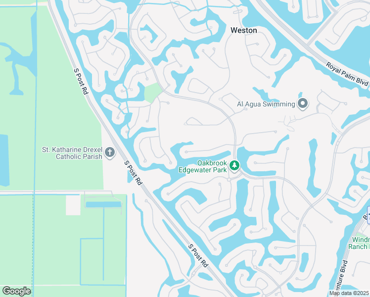 map of restaurants, bars, coffee shops, grocery stores, and more near 2587 Mayfair Lane in Weston