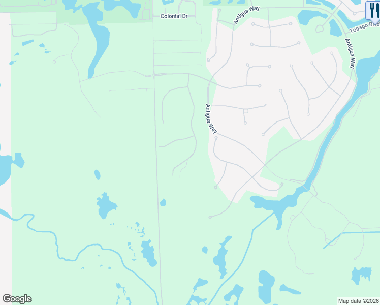 map of restaurants, bars, coffee shops, grocery stores, and more near Antigua Way in Naples
