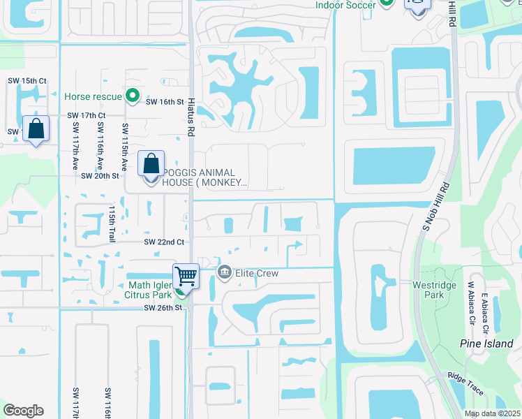 map of restaurants, bars, coffee shops, grocery stores, and more near 2212 Phoenix Avenue in Davie