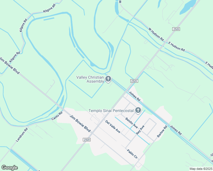 map of restaurants, bars, coffee shops, grocery stores, and more near 32128 Fm 2520 in San Benito