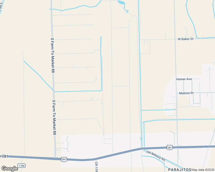 map of restaurants, bars, coffee shops, grocery stores, and more near 105 North J Hernandez Street in Progreso