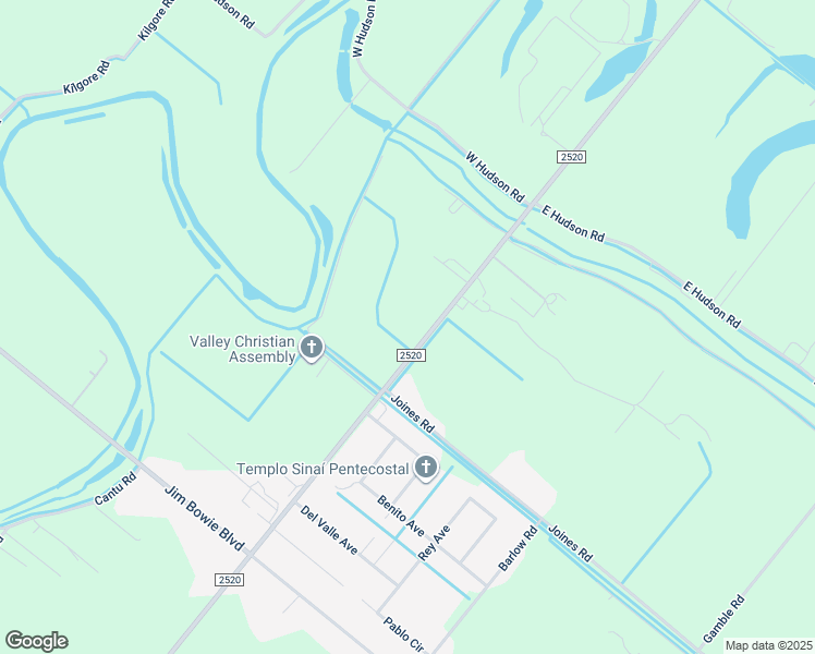 map of restaurants, bars, coffee shops, grocery stores, and more near 31750-32128 Farm to Market 2520 in San Benito