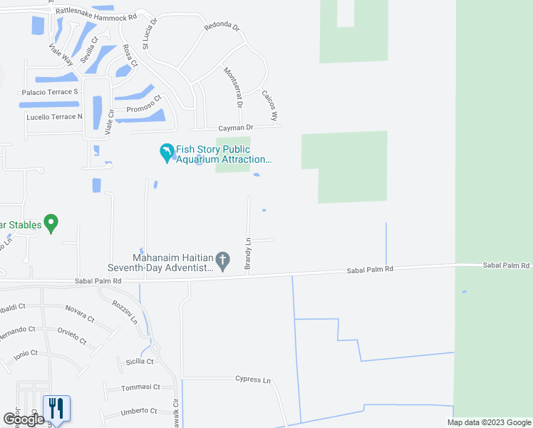 map of restaurants, bars, coffee shops, grocery stores, and more near 288 Brandy Lane in Naples