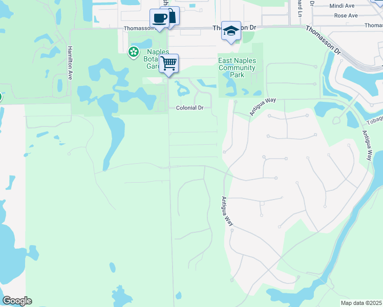 map of restaurants, bars, coffee shops, grocery stores, and more near 3100 Andrews Avenue in Naples