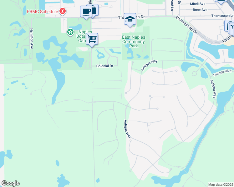 map of restaurants, bars, coffee shops, grocery stores, and more near 3238 Andrews Avenue in Naples