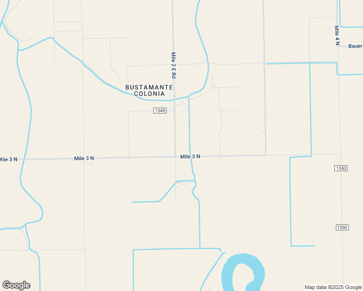 map of restaurants, bars, coffee shops, grocery stores, and more near 4060 Mile 2 East Road in Mercedes