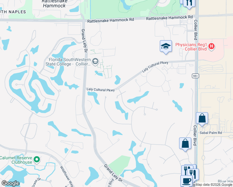 map of restaurants, bars, coffee shops, grocery stores, and more near 7319 Squires Place in Naples