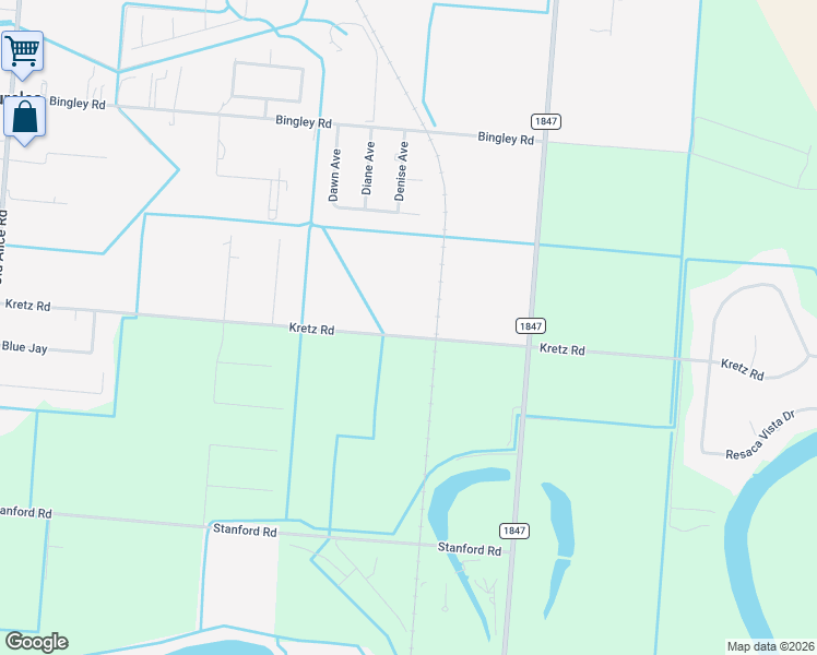 map of restaurants, bars, coffee shops, grocery stores, and more near 33835 Kretz Road in Los Fresnos
