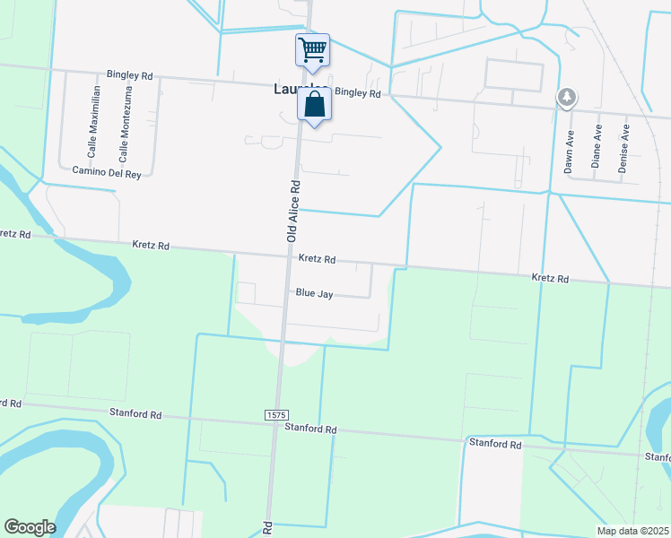 map of restaurants, bars, coffee shops, grocery stores, and more near 33040 Kretz Rd in Los Fresnos