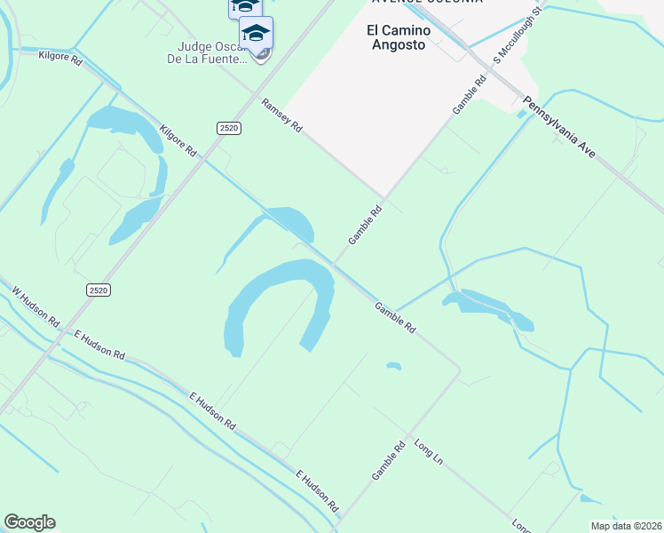 map of restaurants, bars, coffee shops, grocery stores, and more near 2862 Gamble Road in San Benito