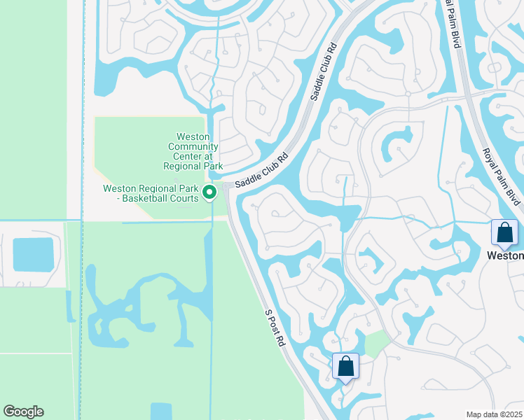 map of restaurants, bars, coffee shops, grocery stores, and more near 2181 Quail Roost Drive in Weston