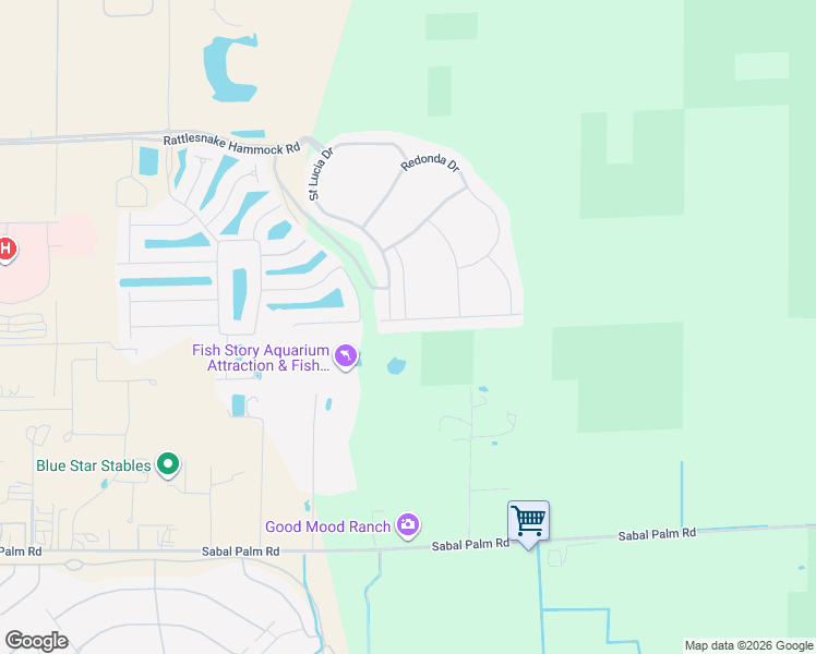 map of restaurants, bars, coffee shops, grocery stores, and more near Montserrat Drive in Naples