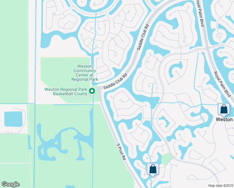map of restaurants, bars, coffee shops, grocery stores, and more near 2181 Quail Roost Drive in Weston