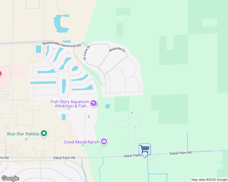 map of restaurants, bars, coffee shops, grocery stores, and more near Montserrat Drive in Naples