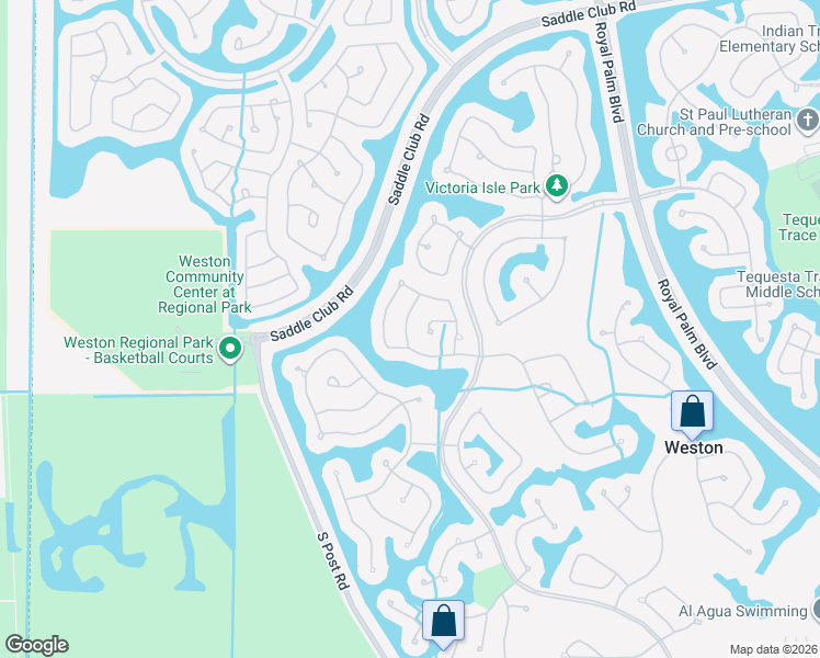map of restaurants, bars, coffee shops, grocery stores, and more near 2016 Schooner Lane in Weston