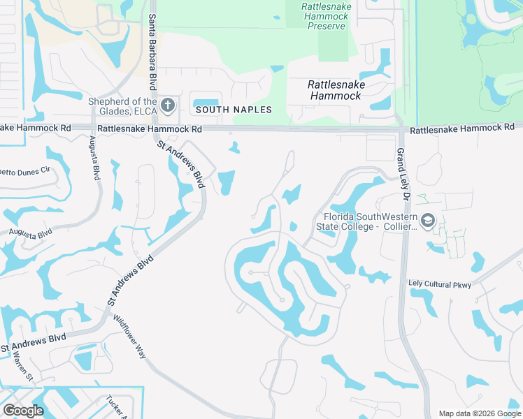 map of restaurants, bars, coffee shops, grocery stores, and more near 6526 Roma Way in Naples