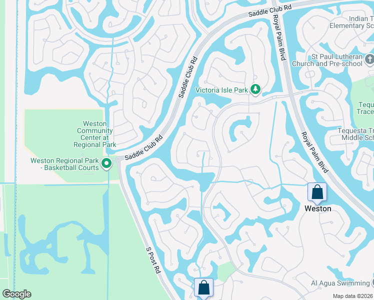 map of restaurants, bars, coffee shops, grocery stores, and more near 2016 Schooner Lane in Weston