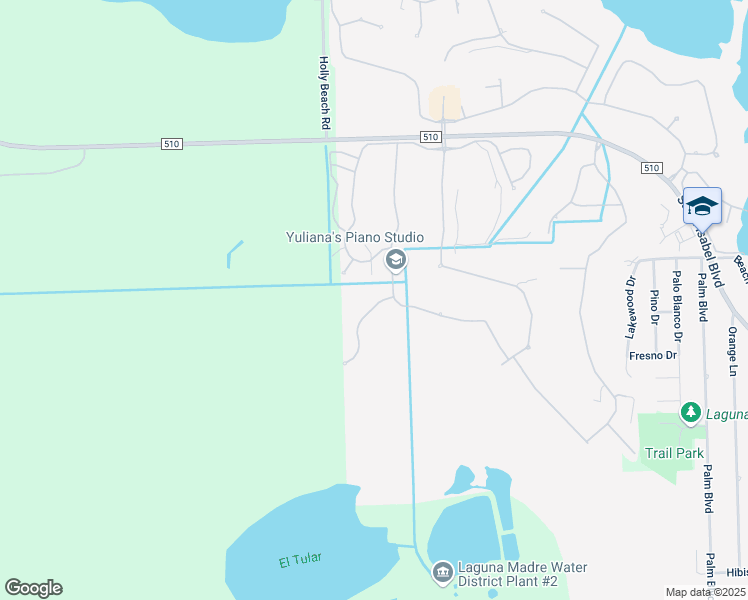 map of restaurants, bars, coffee shops, grocery stores, and more near 10 Valdarama Drive in Laguna Vista
