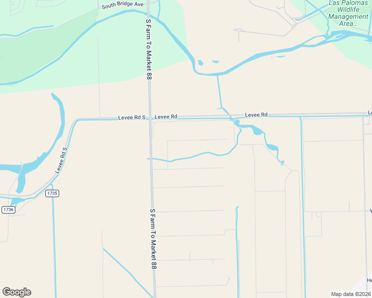 map of restaurants, bars, coffee shops, grocery stores, and more near 400 Aguila Avenue in Weslaco