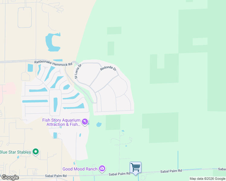 map of restaurants, bars, coffee shops, grocery stores, and more near Montserrat Drive in Collier County
