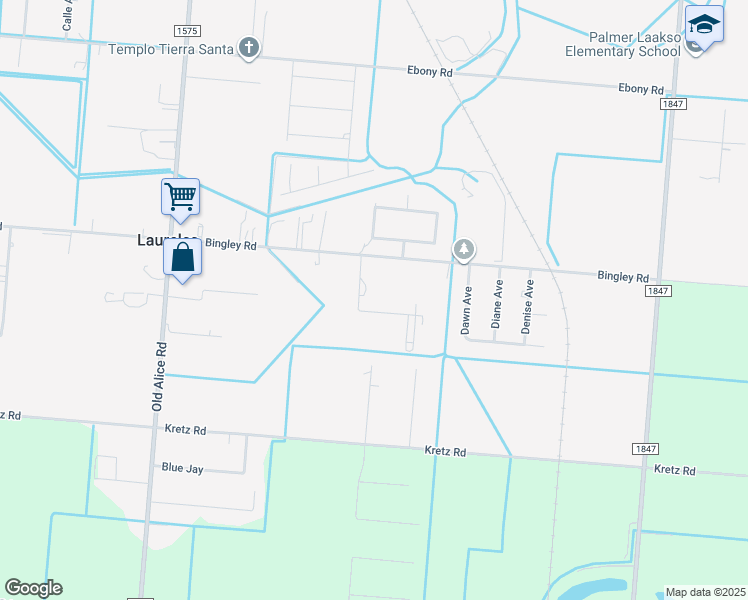 map of restaurants, bars, coffee shops, grocery stores, and more near 33353 Kendall Lane in San Benito