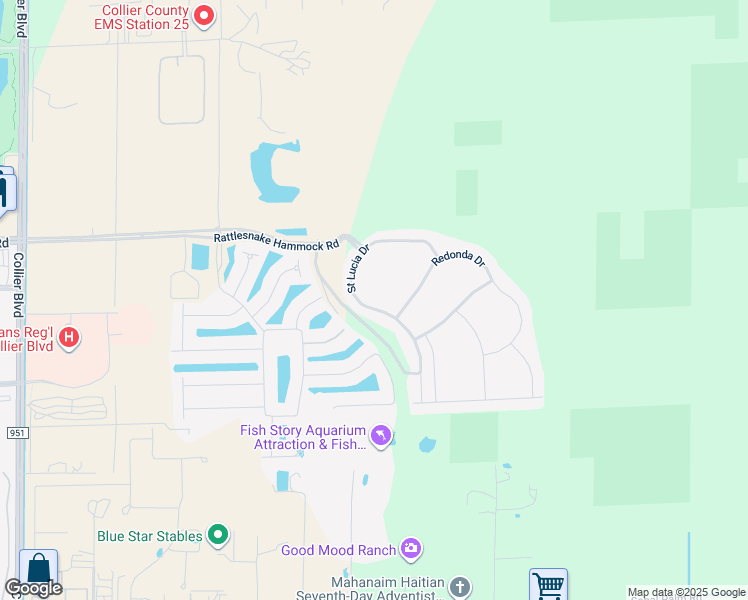 map of restaurants, bars, coffee shops, grocery stores, and more near 8886 St. Lucia Dr in Naples